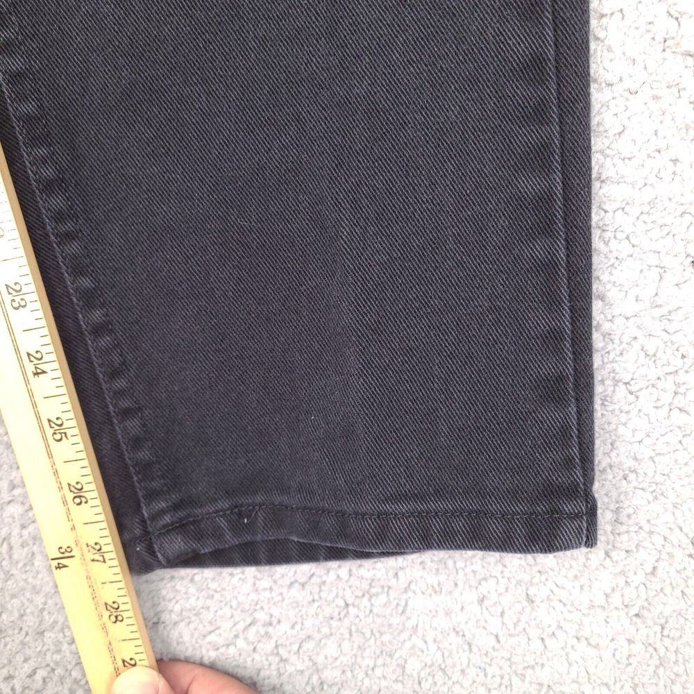Vintage Lee Riveted Jeans Womens 10 P Black Mom Denim Made In USA - Picture 6 of 16